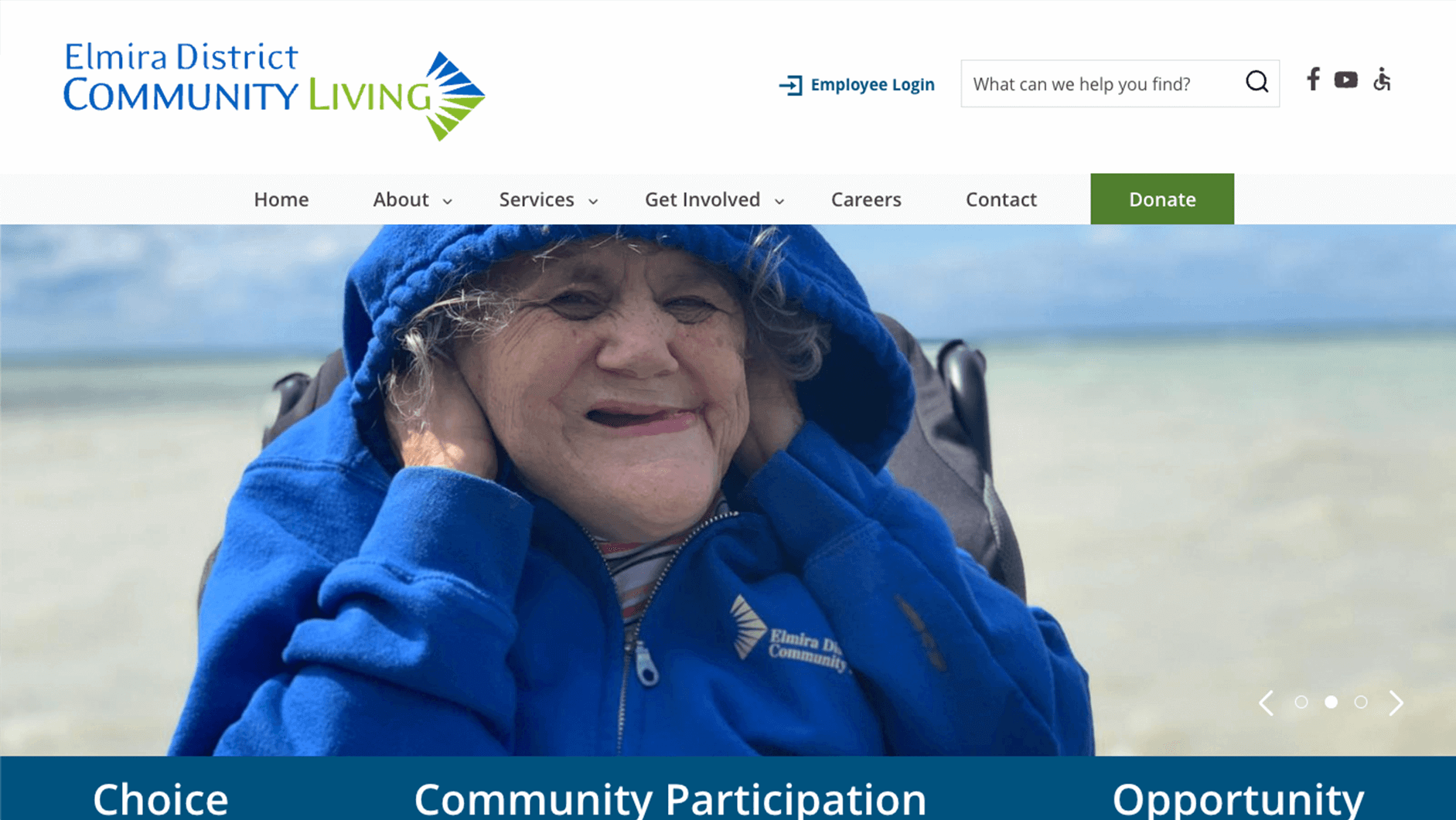 Elmira District Community Living - Custom WordPress Development in Waterloo Region