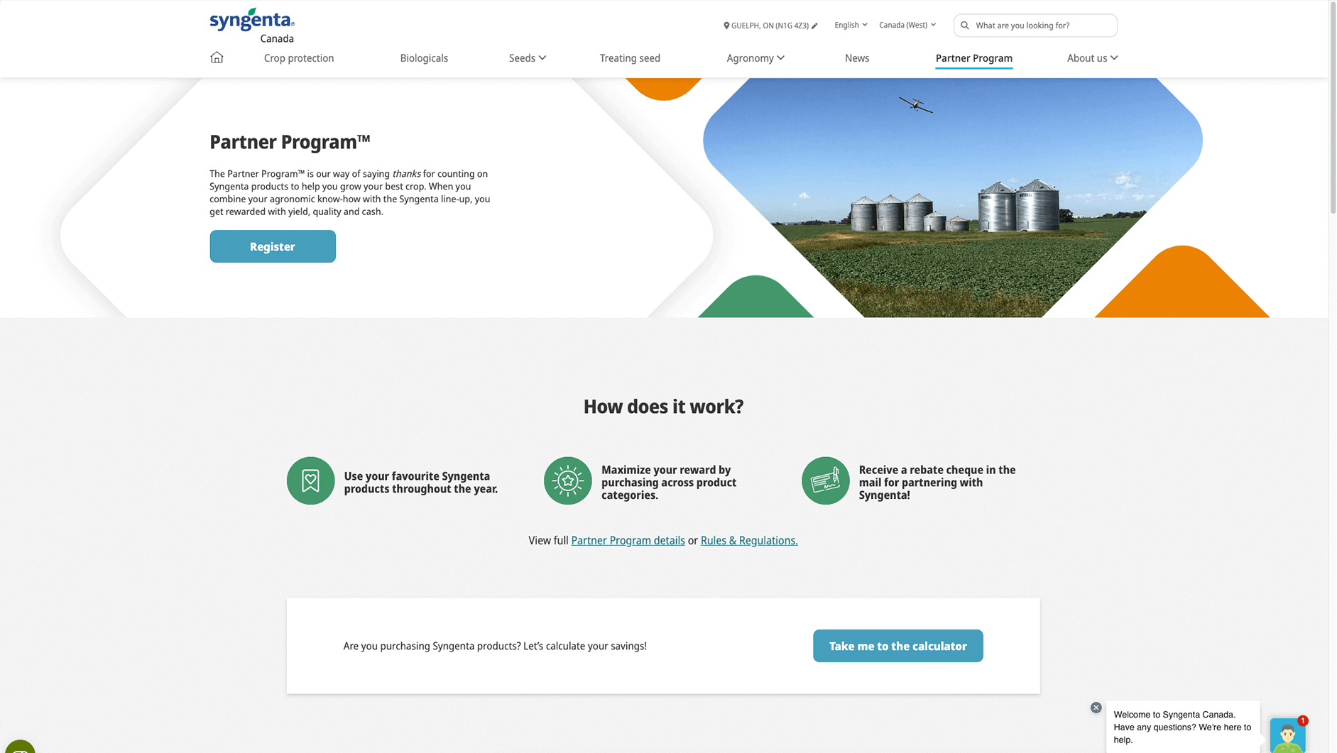 Syngenta West Index - Professional Web Development in Waterloo
